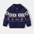 thumbnail image 1 of URMAGIC Baby Boys Cardigan Zipper up Toddler Knit Sweater Organic Cotton for Kids 1-2 Years, 1 of 3