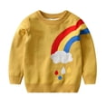 thumbnail image 1 of URMAGIC Baby Boys Knit Sweater Toddler Rainbow Sweatshirt Cotton Pullover Coat Winter Tops Clothes 1-6 Years, 1 of 2
