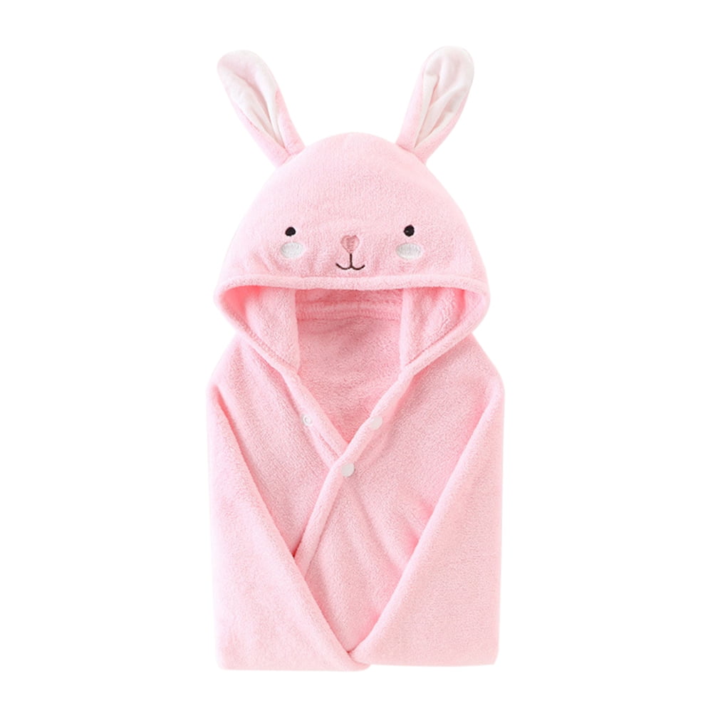 URMAGIC Baby Coral Fleece Bath Towel Ultra Soft Hooded Towel Highly Absorbent Toddlers Bathrobe Blanket Kids Shower Gifts for Boys Girls