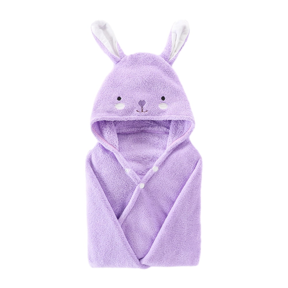 URMAGIC Baby Coral Fleece Bath Towel Ultra Soft Hooded Towel Highly Absorbent Toddlers Bathrobe Blanket Kids Shower Gifts for Boys Girls