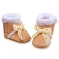 thumbnail image 1 of URMAGIC Baby Girl Cute Bow Winter Non-Slip Snow Shoes Infant Toddler Warm Fleece Booties, 1 of 7