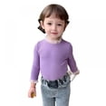 thumbnail image 1 of URMAGIC Baby Girl Kids Blouses Long Sleeves Solid Color Doll Collar Tops Blouse 1-7T, 1 of 6