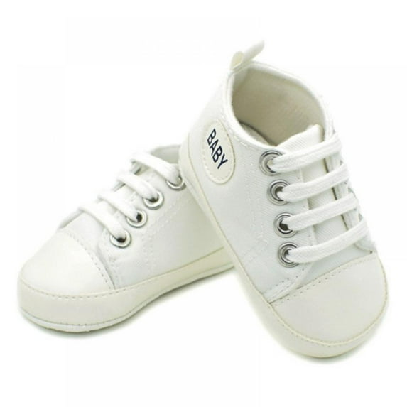 URMAGIC Baby Girls Boys Canvas Sneakers High-Top Ankle Infant First Walkers Shoes 0-18 Months