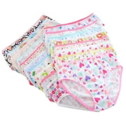 URMAGIC Baby Kids Underwear Breathable Cotton Panties Toddler Girls Undies Soft Assorted Briefs 6-Pack 1-12 Years