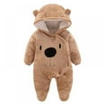 thumbnail image 1 of URMAGIC Baby Newborn Snowsuit Onesie Winter Coat Romper for Infant Girls Boys 0-12 Months, 1 of 10