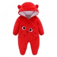 thumbnail image 1 of URMAGIC Baby Newborn Snowsuit Onesie Winter Coat Romper for Infant Girls Boys 0-12 Months, 1 of 4