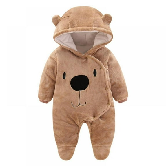 URMAGIC Baby Newborn Snowsuit Onesie Winter Coat Romper for Infant Girls Boys 0-2 Months
