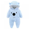 thumbnail image 1 of URMAGIC Baby Newborn Snowsuit Onesie Winter Coat Romper for Infant Girls Boys 0-2 Months, 1 of 3