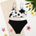 thumbnail image 1 of URMAGIC Big Girls Floral Spaghetti Strap Two Pieces Bikini Set Tankini Swimsuit, 1 of 6