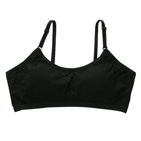 URMAGIC Big Girls Training Bras Kids Adjustable Light Padded Sports Cotton Solid Color Underwear for Bigs Bra