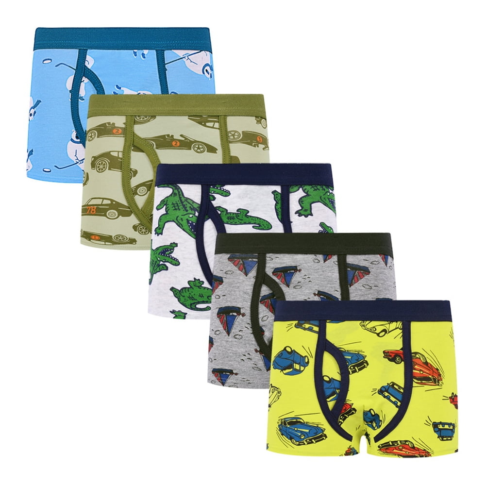URMAGIC Boys Boxer Briefs Baby Soft Cotton Toddler Dinosaur Underwear