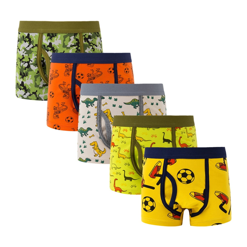 URMAGIC Boys Boxer Briefs Baby Soft Cotton Toddler Dinosaur Underwear