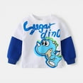 thumbnail image 1 of URMAGIC Boys Cotton Sweatshirts Pullover Crewneck Winter Long Sleeve Dinosaur Printed Tops Shirts 3-4 Years, 1 of 3