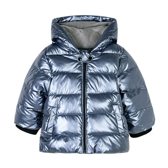 URMAGIC Boys Girls Winter Coat Lightweight Thicked Winter Jacket Warm Soft Puffy Cotton Outwear with Hood