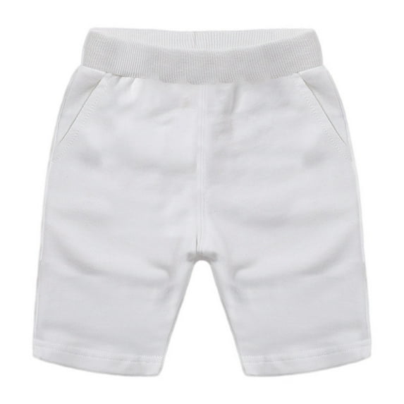 URMAGIC Boys Summer 100% Cotton Knit Sports Shorts, Toddler Kids Casual Pull-On Soft Shorts 2-10 Years