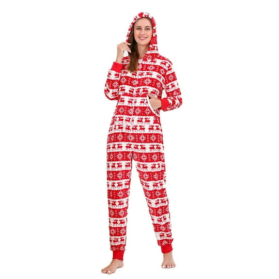 URMAGIC Christmas Family Matching Pajamas Baby Christmas Matching Elk Jammies for Adults and Kids Holiday Xmas Long Sleeve Sleepwear Set