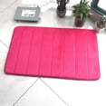 thumbnail image 1 of URMAGIC Coral Velvet Memory Foam Stripes Non-slip Absorbent Quick-dry Shower Bath Mat Tub Bathroom Rug Pad Bathroom Mats, 1 of 7