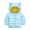 thumbnail image 1 of URMAGIC Dazzle Color Hooded Winter Down Coat for Toddler Kids Padded Puffer Jacket for Baby Boys Girls,Size 1-5T, 1 of 2