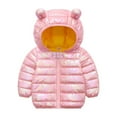 thumbnail image 1 of URMAGIC Dazzle Color Hooded Winter Down Coat for Toddler Kids Padded Puffer Jacket for Baby Girls Boys,Size 1-5T, 1 of 7