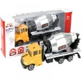 thumbnail image 1 of URMAGIC Diecast Engineering Construction Vehicles, Dump Truck, Digger, Mixer Truck, 1/64 Scale Metal Collectible Model Cars, Pull Back Car Toys for Boys and Girls, 1 of 2