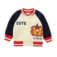 thumbnail image 1 of URMAGIC Fall Baby Boy Girl Cartoon Baseball Jacket for Infant,Todder Kids, 1 of 9