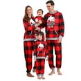 thumbnail image 1 of URMAGIC Family Matching Pajamas Set Christmas Polar Bear Plaid Hoodie Pants Loungewear, 1 of 14