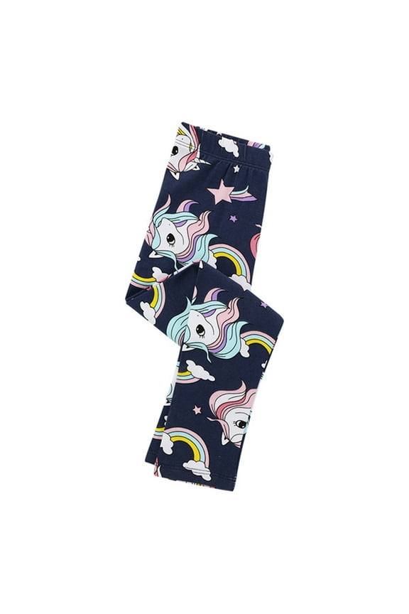Girl Giraffe Leggings Kid Rainbow Print Legging Tights Trousers Slim Long Pants 2-7T