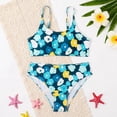 thumbnail image 1 of URMAGIC Girl's 2 Piece Swimsuit Sport High Waist Bikini Set Bathing Suit with Removable Chest Pad 8-12 Years, 1 of 8