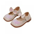 thumbnail image 1 of URMAGIC Girl's Sequins Mary Jane School Uniform Shoes Strap Dress Uniform Flats (Toddler/Little Girl/Big Girl), 1 of 9