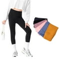 thumbnail image 1 of URMAGIC Girls Active Workout Leggings High Waisted Dance Yoga Pants for 4-10 Years, 1 of 12
