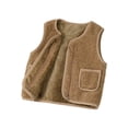 thumbnail image 1 of URMAGIC Girls Boys Fleece Hoodies Vest Jacket Zipper Warm Sleeveless Fall Winter Outwear, 1 of 7