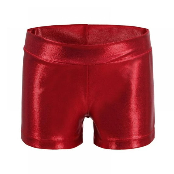 URMAGIC Girls Dance Short Gymnastics Athletic Shorts Sparkle Glitter Tumbling Bottoms 3-12 Years