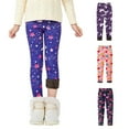 thumbnail image 1 of URMAGIC Girls Fleece Lined Leggings Warm Winter Leggings for Girl Fleece Pants in 3-13 Years Winter Leggings, 1 of 9