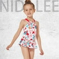 thumbnail image 1 of URMAGIC Girls One Piece Swimsuits Mermaid Bathing Suit for Kids Hawaiian Swimwear with Skirt Swim Dress 4-14 Years, 1 of 5
