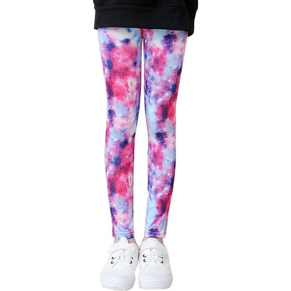 URMAGIC Girls Soft Comfortable Printed Leggings Yoga Pants Length Trousers 8-14T