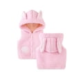 thumbnail image 1 of URMAGIC Hooded Lamb Velvet Vest Jacket Warm Fleece Coat for Newborn Baby Boys Girls,Toddlers, 1 of 2
