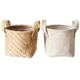 thumbnail image 1 of URMAGIC Household Portable Natural Plant Handmade Woven Flower Pot Jute Cloth Simple Desktop Storage Basket, 1 of 9