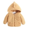 thumbnail image 1 of URMAGIC Infant Baby Boys Girls Fleece Lined Hooded Jacket Solid Color Hoody Warm Zipper Up Coat Fall Outwear Overcoat, 1 of 3