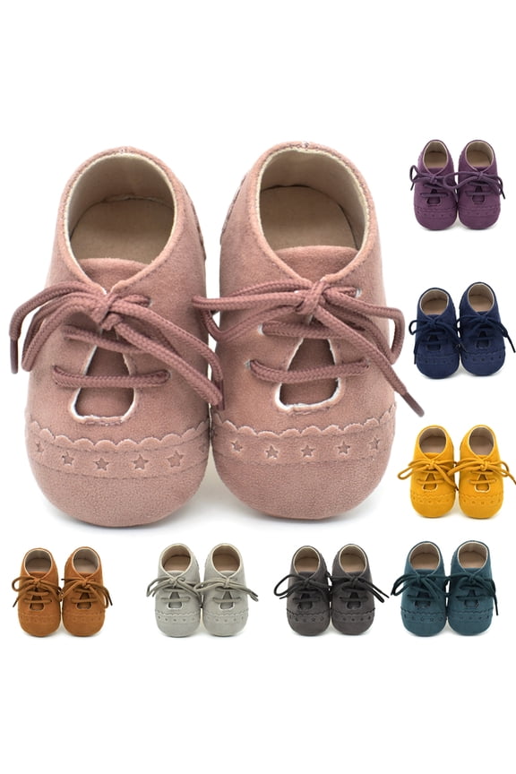 Infant Baby Girls Boys Matte PU Leather Moccasins Soft Sole Flats Shoes