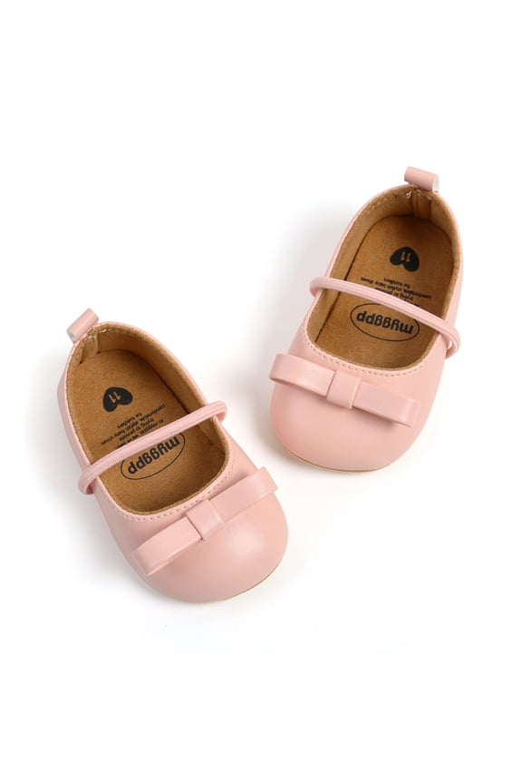 Infant Little Girls Ballerina Flats Shoes Mary Jane T-Strap School Uniform Party Dress Flat Shoes