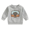 thumbnail image 1 of URMAGIC Infant Sweatshirt Toddler Crewneck Sweater Newborn Baby Boy Clothes Cattle Printed Fall Spring Pullover 0-3 Years, 1 of 8