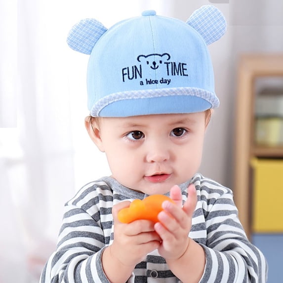 URMAGIC Kids Boy Girl Cartoon Bear Baseball Cap Sun Protection Bomber Hat Visors Hats