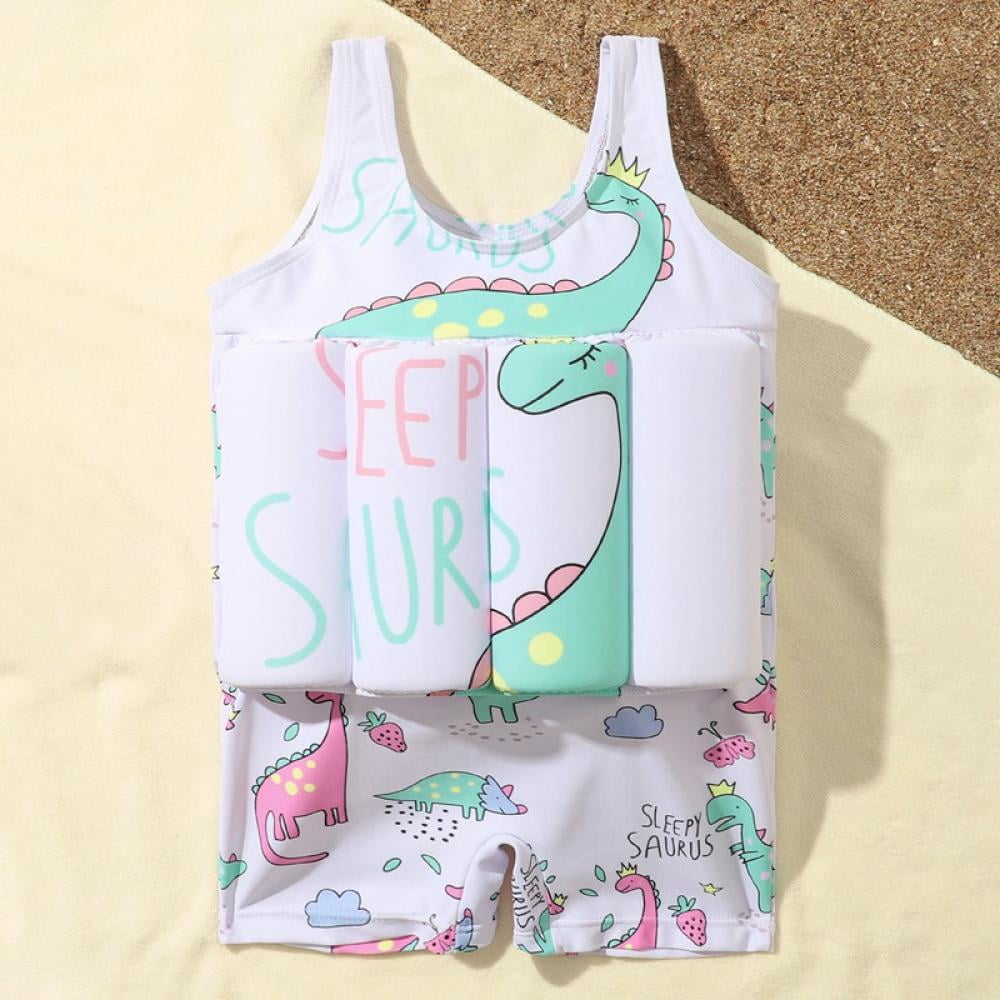 Lagukka Toddler Swimsuit Float Swimwear With Adjustable Buoyancy Baby Boys One Piece Floating Swimsuit 6M-4Y Toddler Learn To Swim Training Vest Girls