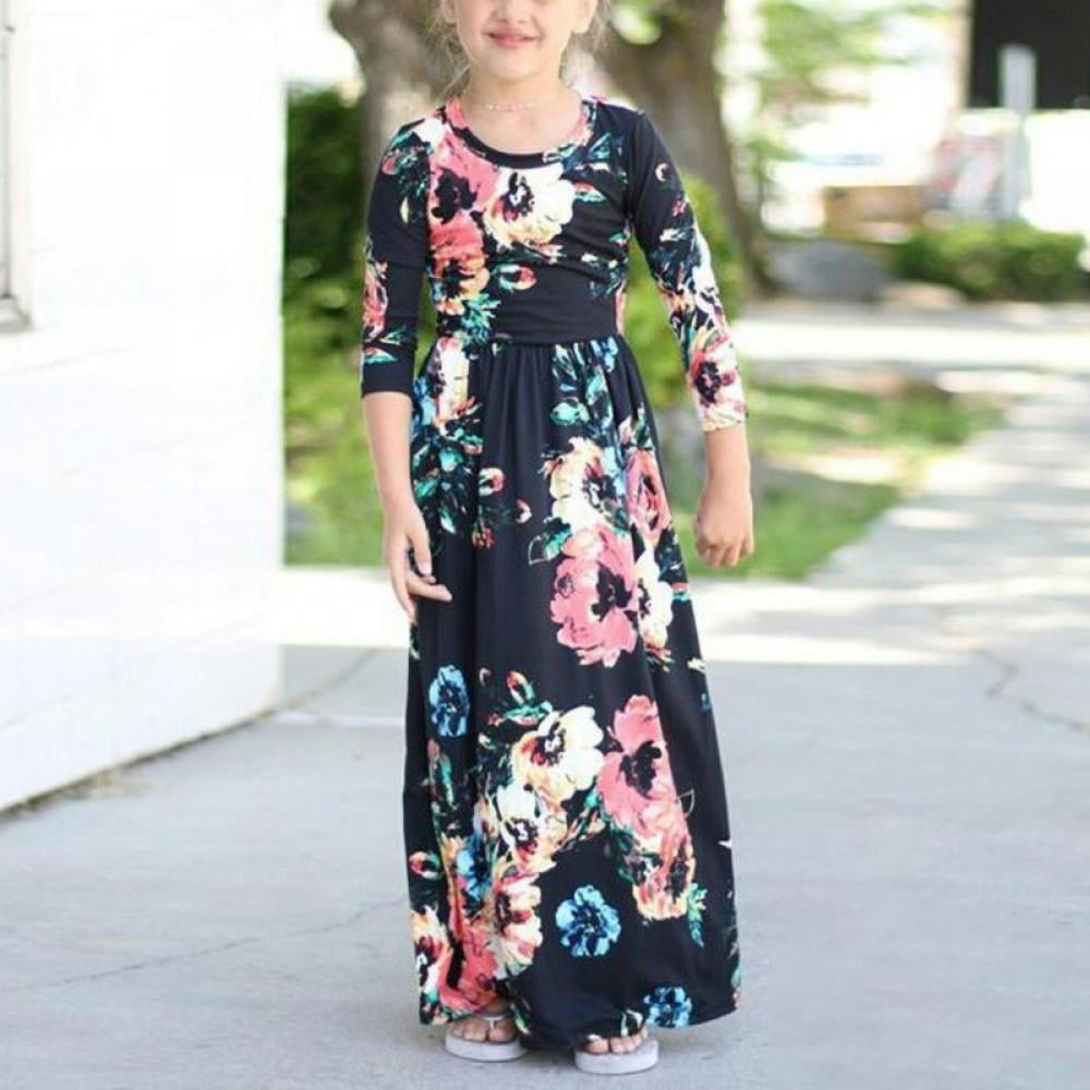 URMAGIC Kids Girls Long Sleeve Flower Dress Summer Casual Loose Dresses Holiday Long Maxi Dress with Pockets 2-10 Years - Walmart.com URMAGIC Kids Girls Long Sleeve Flower Dress Summer Casual Loose Dresses Holiday Long Maxi Dress with Pockets 2-10 Years - Walmart.com