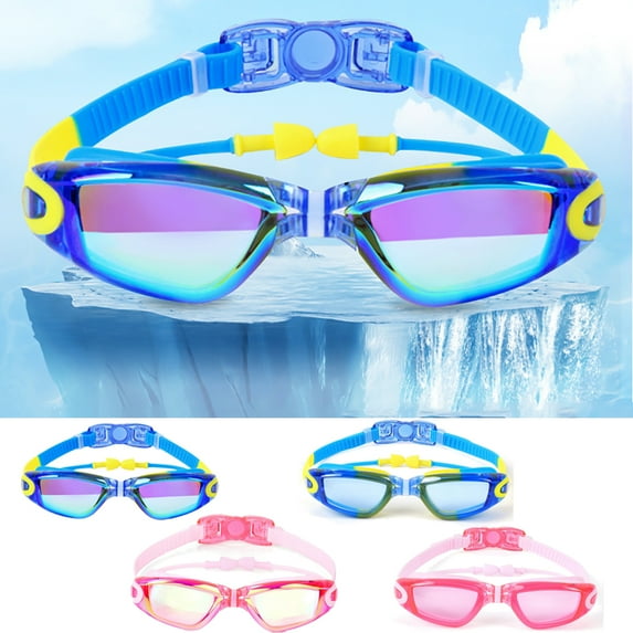 URMAGIC Kids Swimming Goggles for 3-14Y Boys Girls UV Protection Swim Goggles Clear Vision Swimming Glasses