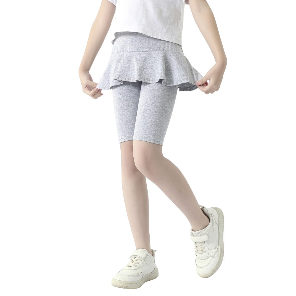 Children's Girl's Trousers Leggings Capri 3/4 Short Knee Opaque