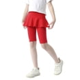 thumbnail image 1 of URMAGIC Little Girls' Casual Capri Leggings with Ruffle Skirt Pants for Toddler & Kids 3-11 Years, 1 of 12