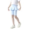 thumbnail image 1 of URMAGIC Little Girls' Casual Capri Leggings with Ruffle Skirt Pants for Toddler & Kids 3-11 Years, 1 of 15
