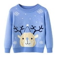 thumbnail image 1 of URMAGIC Long Sleeve Christmas Snowman Sweater Tops for Toddler Little Boy Girl(2-7T), 1 of 4