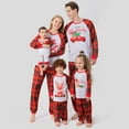 thumbnail image 1 of URMAGIC Matching Family Pajamas Sets Christmas Pj's with Lettler Print and Cartoon Elk Tee and Bottom Loungewear, 1 of 6